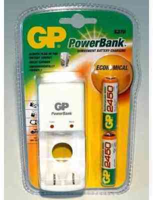 GP-S370 PowerBank chargeur battérie pour 2xAA 2xAAA GP-S370 PowerBank chargeur
