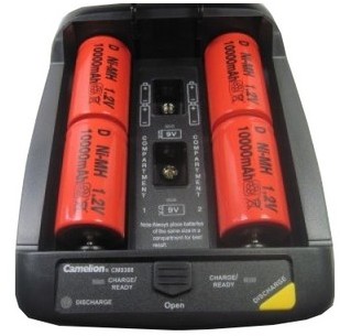 Chargeur Universel Rapide Ni-Cd Ni-Mh Camelion + 4