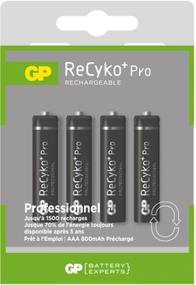 Pile rechargeable GP 4xAAA LR3 850mAh PRO