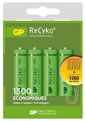 Pile rechargeable GP 4xAA LR6 1300 mAh