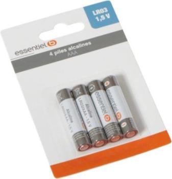 Pile non rechargeable Essentielb 4 AAA Alcaline LR