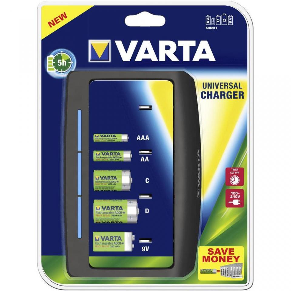 Chargeur de piles Universel VARTA 5h 230V