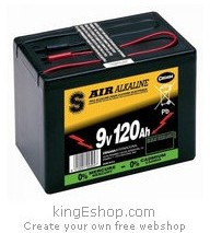 6AS3/120B Air Alcaline 9 Volts 120 Ah