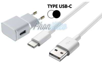 Chargeur Secteur + Cable USB-C pour Huawei P10