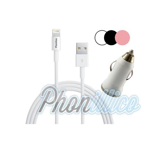 Chargeur Voiture + Cable USB pour Apple iPhone 7 P