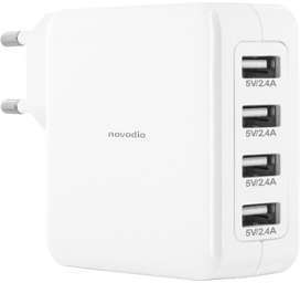 Novodio Speedy Quattro - Chargeur USB 4 x 2,4 A -
