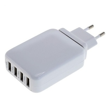 Adaptateur Secteur 4 Ports USB Universel - Blanc -