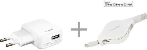 Kit Adaptateur Secteur Novodio Fast Charger + Câbl