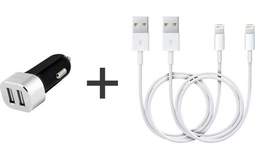 Novodio Dual Car Fast Charger Noir 2 X 2,4A + 2 X