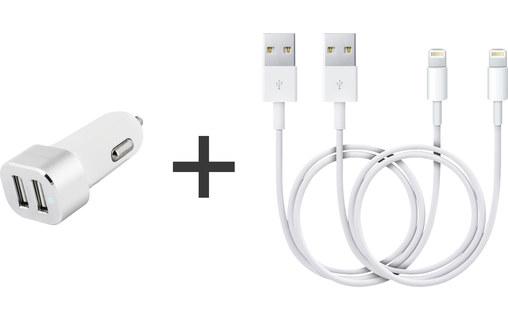 Novodio Dual Car Fast Charger Silver 2 x 2,4A + 2