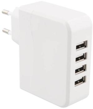 TNB Chargeur secteur 4 USB Blanc TNB Chargeur secteur 4 USB