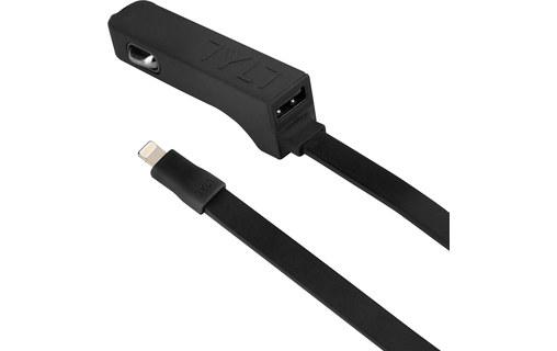 TYLT RIBBN Noir - Chargeur voiture Lightning / USB