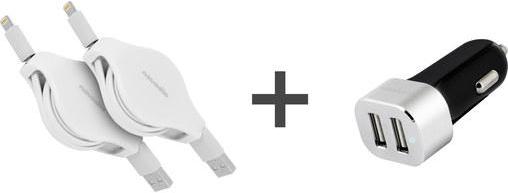 Novodio Dual Car Fast Charger Noir 2 X 2,4A + 2 X