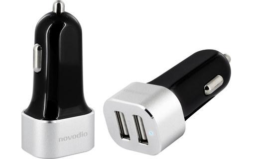 Novodio Dual Car Fast Charger Noir - Chargeur voit