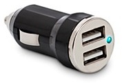 BlueStork CarCharger Noir - Chargeur voiture 2 por
