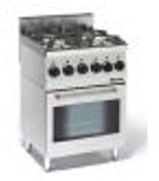 Fourneau gaz 600, l600, 4 feux, four multifonction