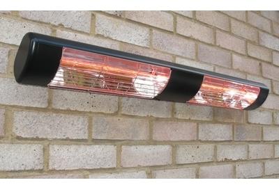 Chauffage de Terrasse Etanche Electrique 3kW Noir-Lampe Chauffage de Terrasse Etanche