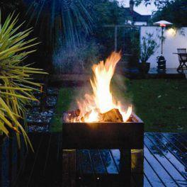Chauffage de terrasse Brasero Square Brazier Chauffage de terrasse Brasero