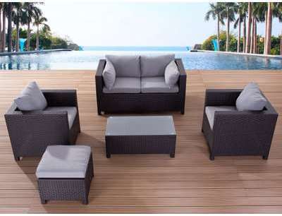 Ensemble de housses de coussins gris pour le meuble Ensemble de housses de coussins