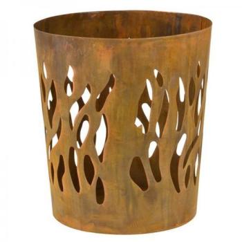 Esschert Design Brasero rond coloris rouille FF216