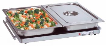 Plaque Chauffante GN2/1 - Aluminium - 300W - 666x5