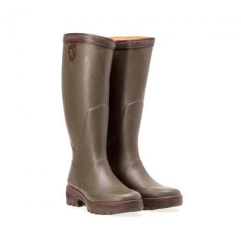 Botte de chasse Parcours 2 caoutchouc naturel kaki Botte de chasse Parcours 2
