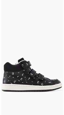 Sneakers montantes en similicuir