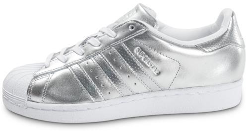 Adidas Superstar Argentée Baskets Femme Adidas Superstar Argentée