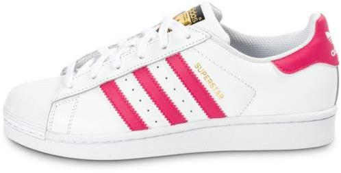 Adidas Superstar Foundation Junior Blanche Et Rose