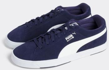Basket puma cuir suède Bleu Homme