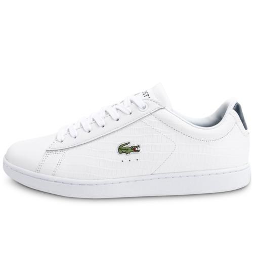 Lacoste Carnaby Evo Croc Blanche Bleu - Baskets/Te