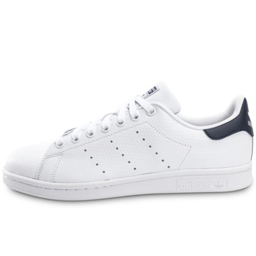 Adidas Stan Smith Woven Blanche Et Bleue - Baskets