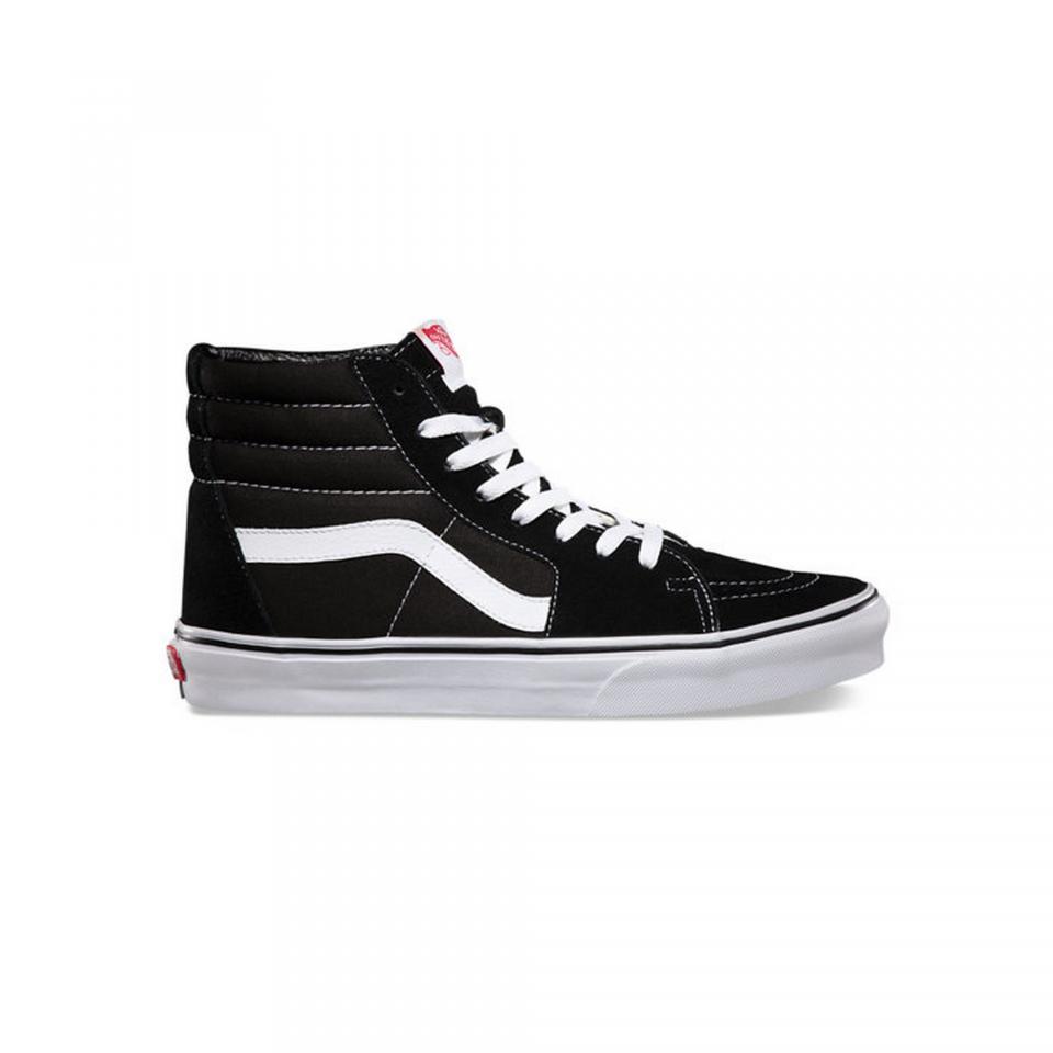CHAUSSURES VANS SK8 HI NOIRE BLANCHE CHAUSSURES VANS SK8 HI NOIRE