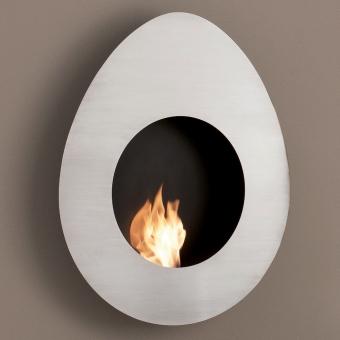 Cheminée bio éthanol murale de design moderne Egg,