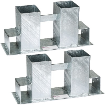 Range Bûche, 2 Supports pour Empiler du Bois de Ch
