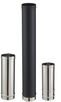 Conduit droit inox pour poêle à granulés - PGI pou
