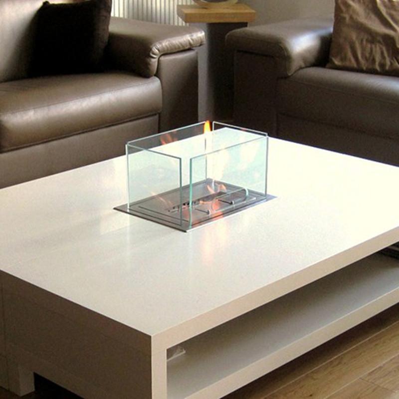 Cheminée bio éthanol Insert-table 1 block brûleur