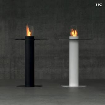 Table pour extérieur avec cheminée au bioéthanol D