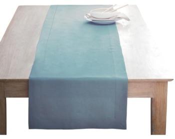 Chemin de table Métis (lin et coton) Céladon Delic