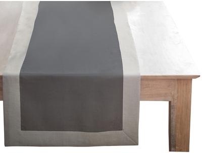 Chemin de table Métis (lin et coton) Gris et lin D