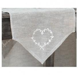 Chemin de table Parcoeur Gris