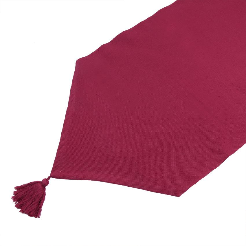Chemin de table (L140 cm) Pompon Rouge