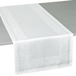 Chemin de table Jacquard Sensa Blanc