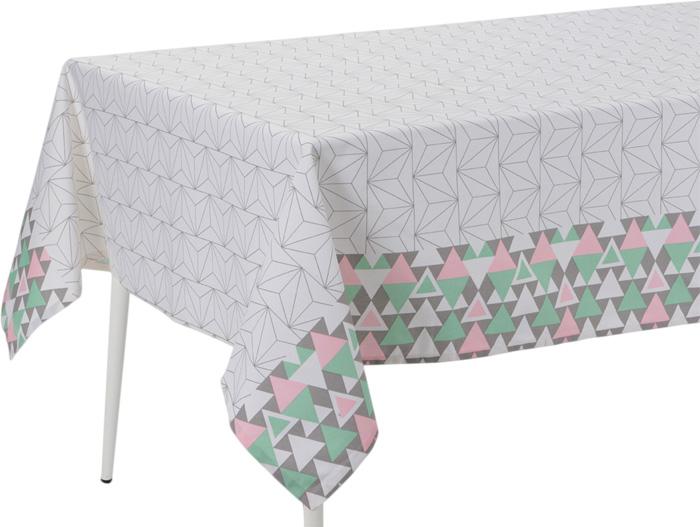 Nappe enduite à motifs Prisme Rectangle