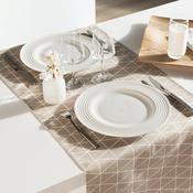 Chemin de table coton/polyes Teflon antitache tria