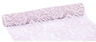 Chemin de table sizolace Rose , vieux rose, 30 cm