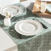 Chemin de table coton/polyes Teflon antitache tria