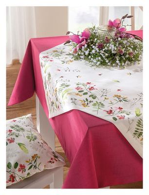 La nappe, env. 150x250cm de Sander fuchsia