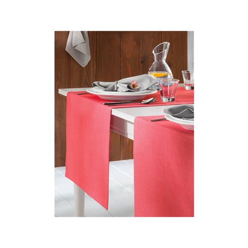 Le chemin table, env. 50x140cm de Sander rouge