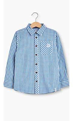 Chemise à carreaux, 100 % coton